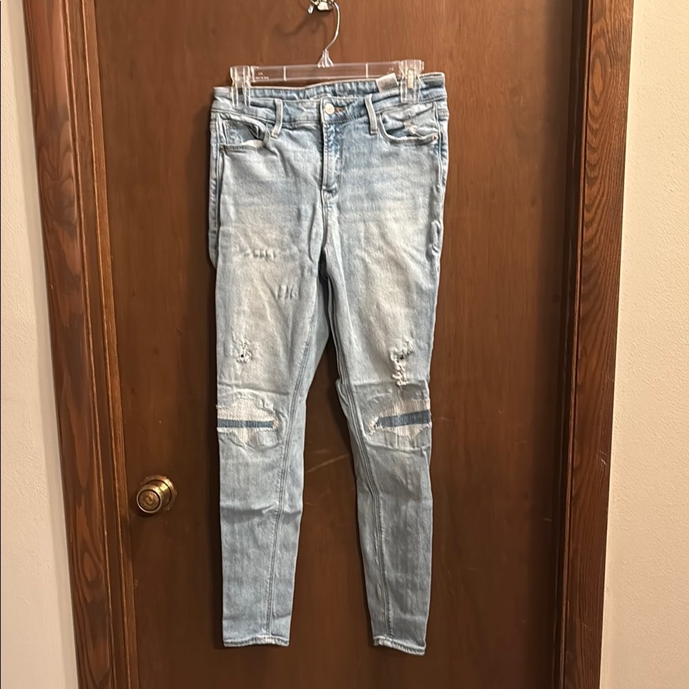 Distressed Light Wash Jeans